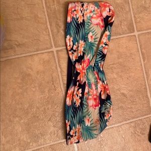 Tropical Floral Bandeau